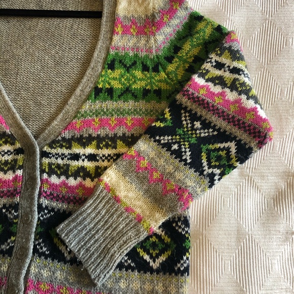 St John’s Bay Colorful Cardigan Sweater - Picture 7 of 8